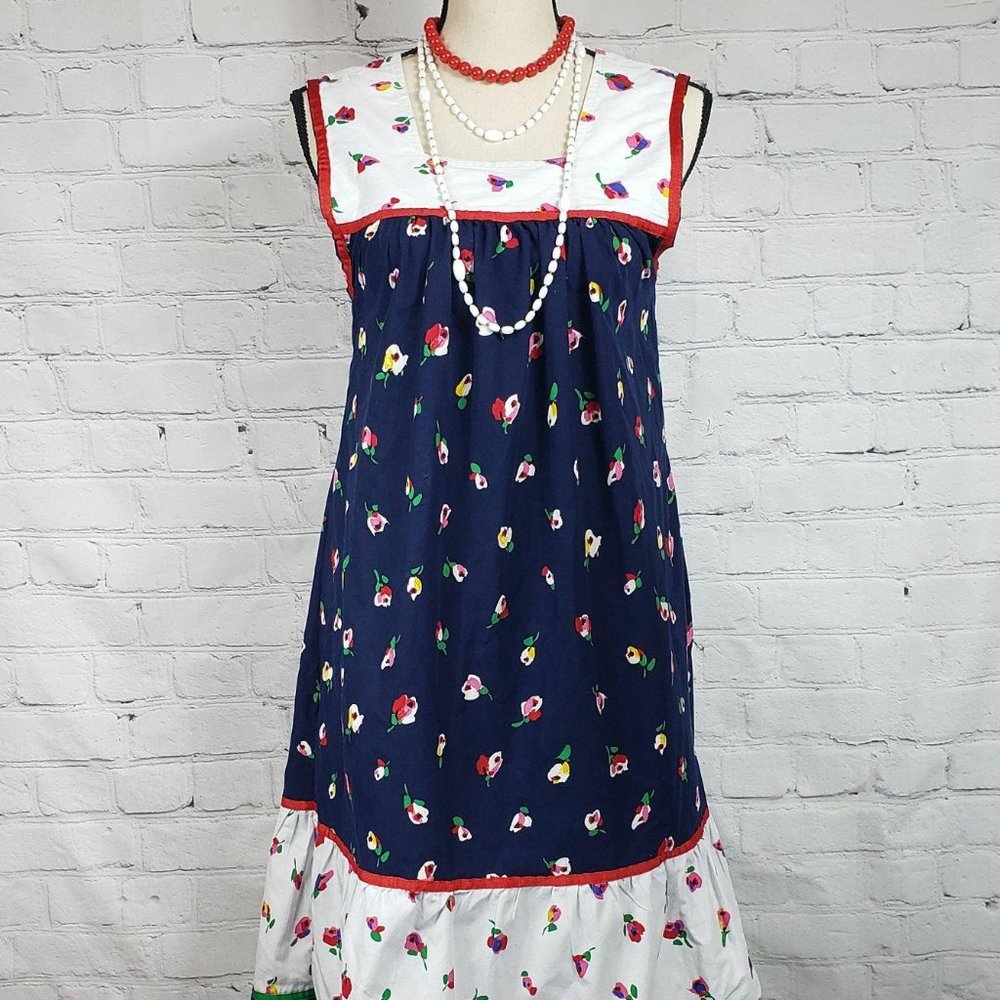 VTG 1960s Krist Gudnason Cotton Dress Size S